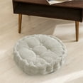 thumbnail image 5 of Tuvgenk whoopie cushion support Welted 100%Polyester seat cushion meditation cushion Circle For Interior Use Gray, 5 of 6