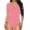 Pink, variant on Lilgiuy Trendy Womens Causal Short Sleeve V-Neck Tight Fitting Jumpsuit for Daily Life