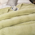 thumbnail image 6 of Xuniizn Soft Blankets, Throw Blanket for Couch, Flannel Sherpa Blanket Fleece Blanket for Adults, Cozy, Plush, Thicken, Reversible, Machine Washable, Green, 6 of 7