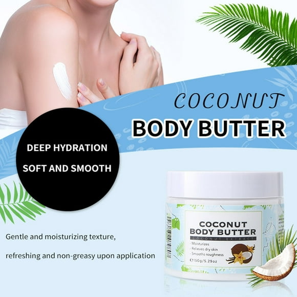 SIfdSeng Coconut Body Butter Gentle Nourishing Hydrating Coconut Body Butter Improve Skin for Dry