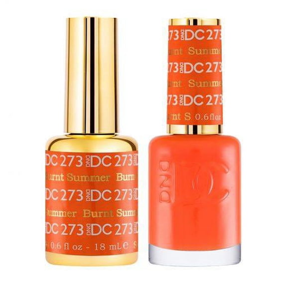 DND DC 273 Burnt Summer Gel & Matching Polish Set - DND DC Gel & Lacquer