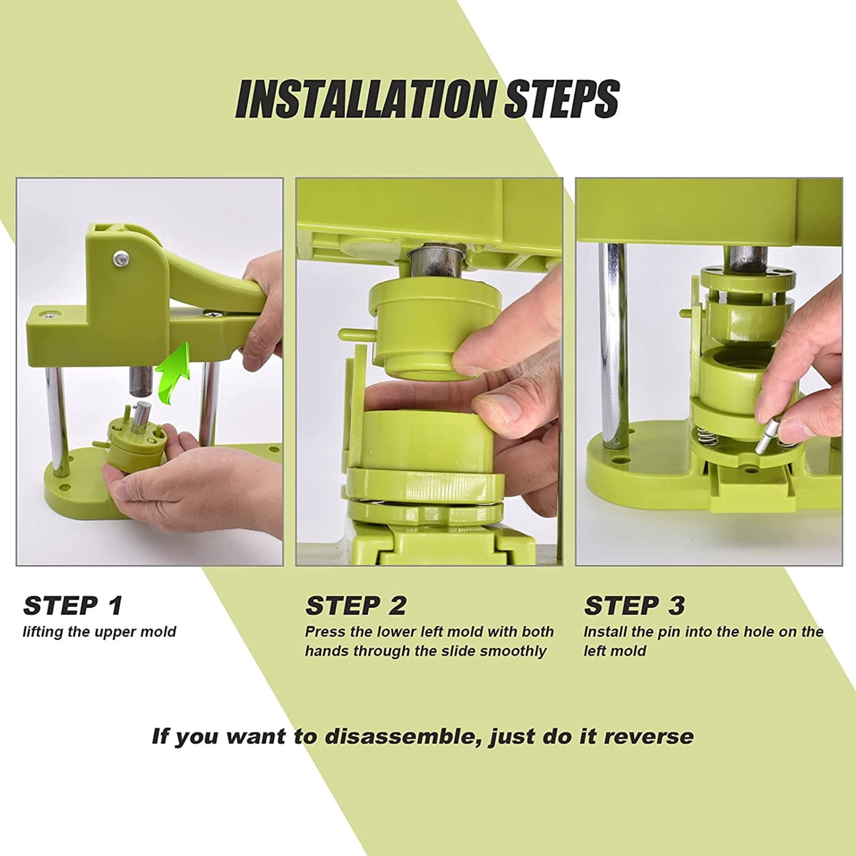 Replaceable Badges Button Maker Machine Mold, 58MM Pin Badges Making Machine Mold ,Beginner-Friendly