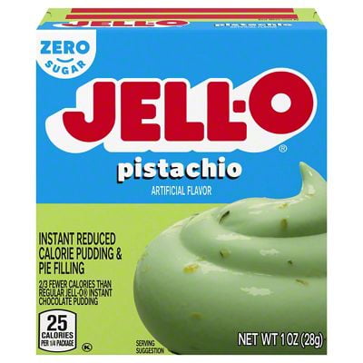 Pack of 2 - Jell-O Zero Sugar Pistachio Instant Pudding Mix, 1 oz