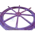 thumbnail image 4 of "Nagina International Nautical Wooden Antique Vintage Captain's Ship Wheel   - Pirate Home Decor Gifts - Nursery Wall Hangings (24 Inches, Antique   Violet)", 4 of 6