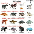thumbnail image 2 of 16 Pcs Figurines d'Animaux Koala Raccoon Orangutan Cheval Lemur Jouet Collectionneur Cadeau Adolescent Simulation Modèles Éducatifs-HAPDEN, 2 of 5