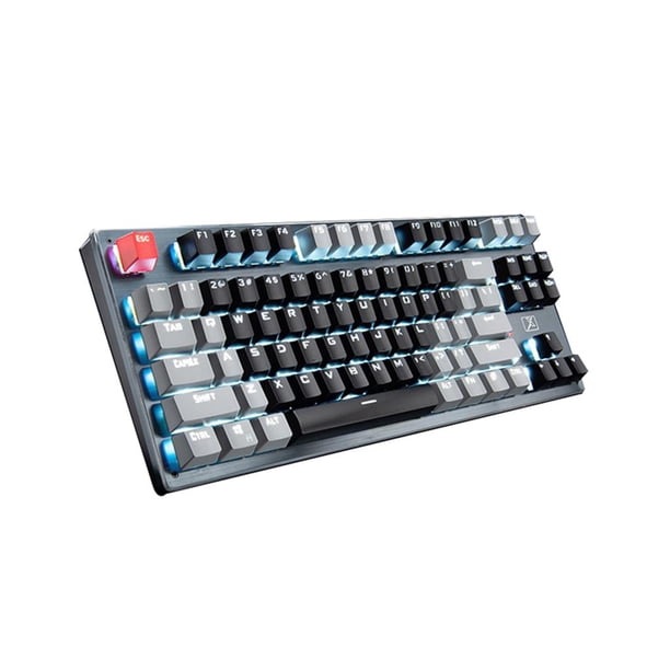 Monstrate Teclado Bluetooth de 87 teclas, teclado mecánico de tres modos para tableta, teléfono y computadora Juegos de teclado y mouse para computadora No.1