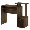thumbnail image 1 of Pemberly Row Wood Computer/Writing Desk w/Bin in Columbia Walnut/Dark Brown, 1 of 5