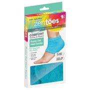 ZenToes Fuzzy Gel Heel Socks for Women, 1 Pair