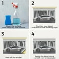 thumbnail image 5 of Window Tint Vinyl Decal 5 Pack of 24 Inch x 36 Inch Weatherproof Heavy-Duty Adhesive Backing | Sun Protection, Auto Maintenance, Professional Services | Made in USA, 5 of 6