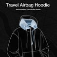 thumbnail image 3 of Yopmin Airplane Mode Hoodie wiht Inflatable Neck Pillow Unisex Airplane Hoodie Zip Up Sweatshirt with Pockets for Long Flights trendy, 3 of 8