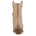thumbnail image 4 of Journee Fritzie Western Pointed Toe Cuban Heel Casual Comfort Ankle Booties, 4 of 9