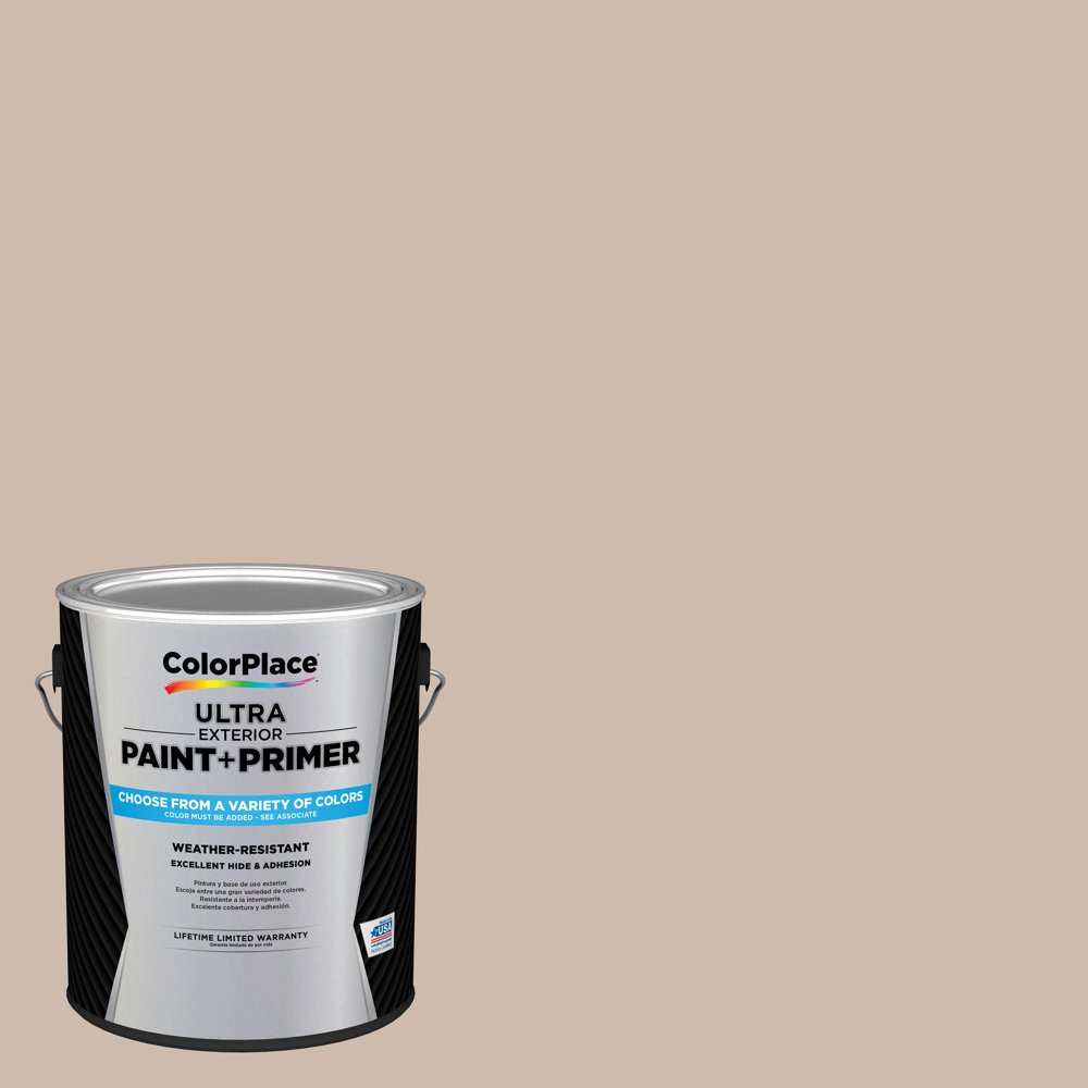 ColorPlace Ultra Exterior Paint & Primer, Desert Sand, Satin, 1 Gallon