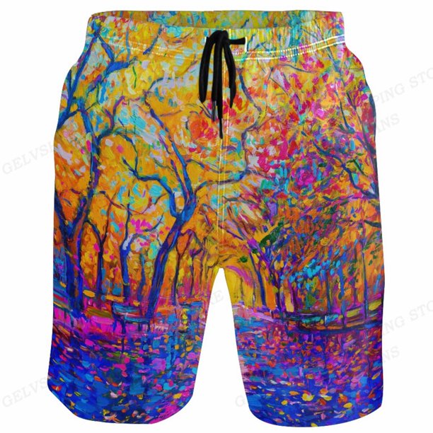 Bañador de sandía con estampado 3D de pata de perro para hombre, pantalones cortos de surf para niños, pantalones cortos de playa, bañadores de baño, calzoncillos deportivos de secado rápido Fivean unisex