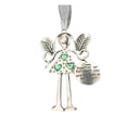 thumbnail image 1 of Metal Angel Decorative Pendant Near Or Far From You Will Always Be In My Heart. Angel Ornament. Angel Gift For Friends. Car Rear View Pendant., 1 of 3