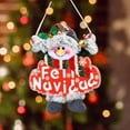 thumbnail image 2 of Decoración de Papá Noel Papá Noel Escalando la Decoración de la Cuerda Ornamentos de Navidad Únicos, 2 of 7