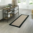 thumbnail image 2 of Mainstays Farmhouse Faux Sisal Olefin Black Border Indoor Hallway Runner Rug, 2'x6', 2 of 9