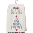 thumbnail image 3 of Primitives by Kathy Beach Holiday Dish Towel, Flip Flop State of Mind, 3 of 3