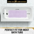 thumbnail image 6 of HITSLAM Extra Long Bathtub Mat-40x16 Non Slip Shower Mat with Drain Holes and Suction Cups,Machine Washable Bath Mat,Clear Purple, 6 of 8