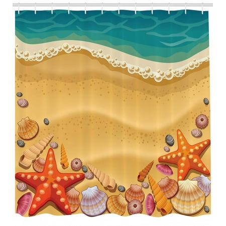 Seashells Shower Curtain Seashells On The Beach Style Coastal Fun