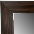 thumbnail image 6 of Benjara 24 Inches Square Wood Encased Wall Mirror, Brown, 6 of 7