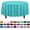 Aqua, variant on General Pack Of 6 Premium Plastic Tablecloth 54 Inch x 108 Inch Rectangle Plastic Table Cover - Light Yellow