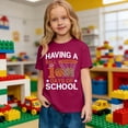 thumbnail image 2 of Girls Short Sleeve Tops Casual Crewneck Loose Fit Shirt Summer Tops for Girls 10-12 Graphic Tee Shirts Toddler Kids Clothes Size 12-13 Years,2-, 2 of 4