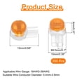 thumbnail image 2 of Uxcell Wire Connectors Assortment Kit, K2/UY2 Crimp Terminal Connectors, Butt Connectors, Orange, 200pcs, 2 of 5