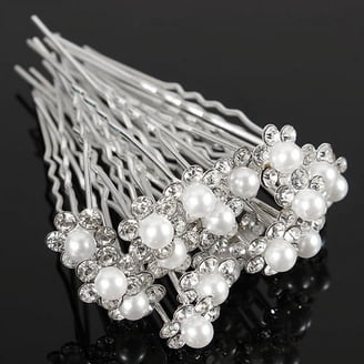 Grofry Hair Clip Women Wedding Flower Rhinestone Faux Pearl  display picture 1