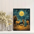 thumbnail image 2 of Qisvanset 12x16 Inch Nativity Scene Canvas Wall Art, Christmas Biblical Inspirational Holiday Home Decor, 2 of 8