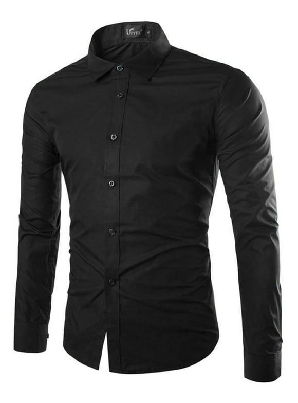 Men's Black Button Down Shirts