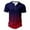 Red, variant on JURANMO Big and Tall Short Tops for Men Fashion Gradient Color Collarless T Shirts Summer Casual Holiday Button Henley Shirts Deals of the Day Blue XXL