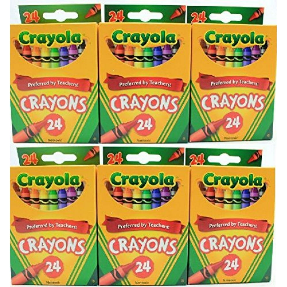 Crayola 24 Count Box of Crayons NonToxic Color Coloring School