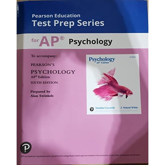Pre-Owned Pearson Education Test Prep Series for AP Psychology, To accompany: Pearson's Psychology AP ed., 6th ed., c.2021, 9780135268513, 0135268516 Paperback