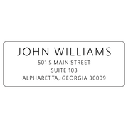Return Address Labels, White - Custom Printed Personalized Stickers, 250 Adhesive Peel and Stick Mailing Labels - for Wedding Invitations, Christmas Holiday Cards, Business Mailers