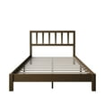 thumbnail image 6 of Home Design Elmira King Wood Platform Bed with Adjustable Height Headboard & Durable Wood Construction, Brown, Easy Assembly, 6 of 12