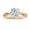 Rose Gold, variant on IGI Certified 1.50 Carat Round Lab Grown White Diamond Solitaire Intertwined Strands Engagement Ring for Women in 10K Solid Yellow Gold, Size 7