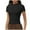 Black, variant on AherBiu Workout Tops for Women Lightweight Quick-Dry Athletic Shirts Crewneck Short Sleeve Cropped Tees Activewear