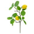 thumbnail image 2 of Lemon Decor Fake Lemons Branch Yellow Artificial Lemon Stem Small Single Branch for Kitchen Party Farmhouse Table Centerpiece, 2 of 8