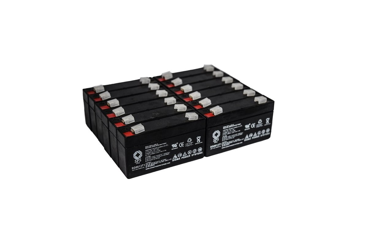 SPS Brand 6V 1.3Ah Replacement Battery for Ajc AJC-C1.3S 2 Pack