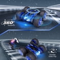 thumbnail image 5 of Tecnock Remote Control Car, 2.4GHz RC Cars with USB-C Easy Charging, 4WD Double Sided 360° Rotates and Flips RC Stunt Car, Toys Gift for Boys and Girls Ages 6-8, 8-12, 5 of 8