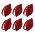 thumbnail image 2 of 6 servilleteros con forma de labios rojos y brillantes, ideal como decoración romántica para la mesa del comedor, para San Valentín, bodas y ocasiones especiales, 2 of 8