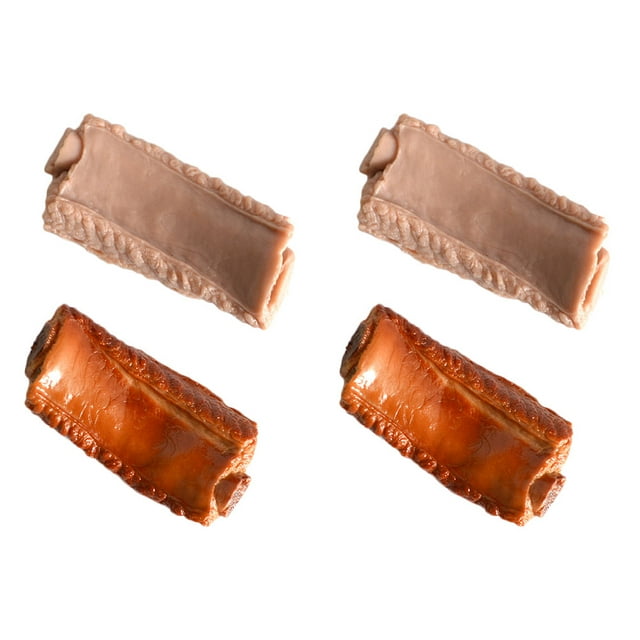 MasteelfCA 4pcs Artificial Rib Models Lifelike Photography Props Rib Adornments (Assorted Color)