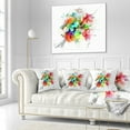 thumbnail image 3 of Designart Summer Flowers in Different Colors - Floral Throw Pillow - 16x16, 3 of 5