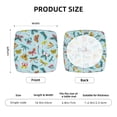 thumbnail image 6 of Square Chair Cushions Cover, Yellow Green Dragonfly Butterfly Elastic Office Chair Cover for Dining Chairs with Ties and Removable Cover, Desk Chair Seat Cushion Protectors set of 2, 6 of 7