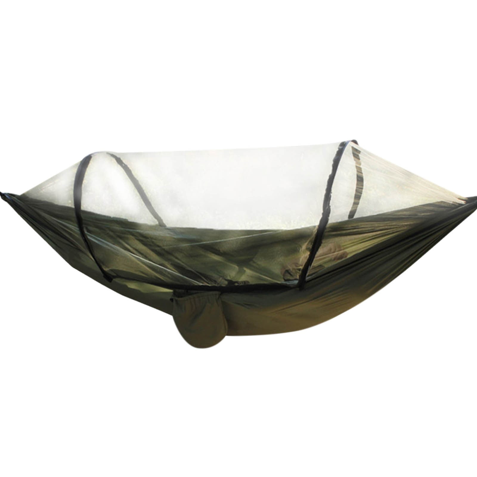 JMKQLZ Camping Hammock with Mosquito Net, Portable Double/Single Hammock, Easy Setup, Lightweight Hanging Bed for Indoor, Outdoor, Backpacking, Travel, Patio, Hiking