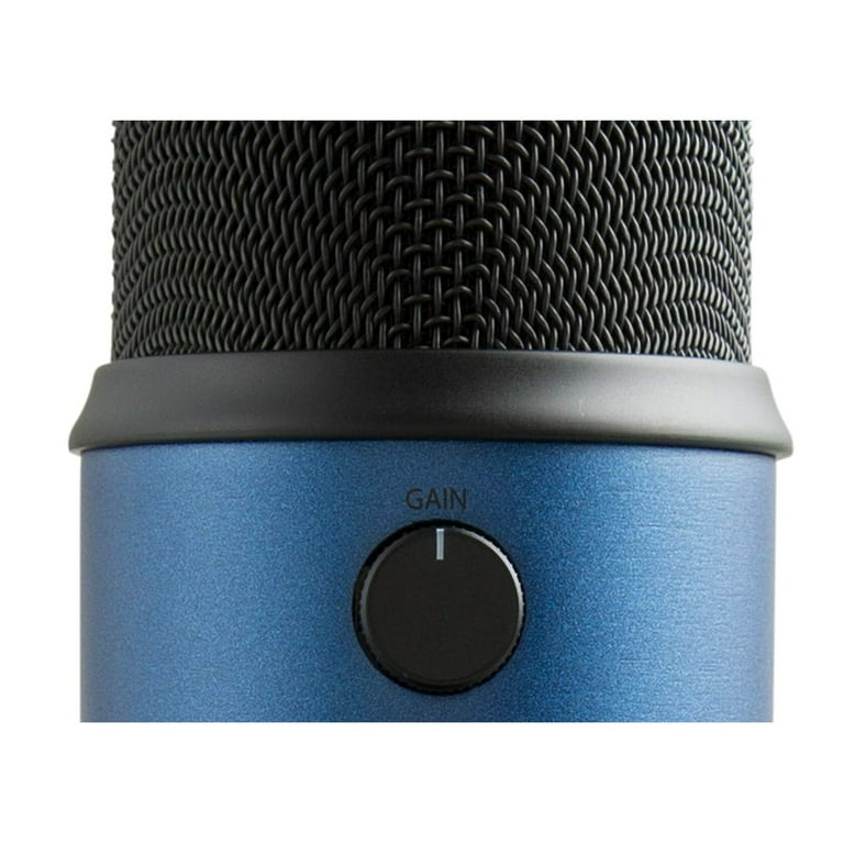 Microphones Yeti Blackout Microphone with Logitech C922 Pro Stream Webcam in Blue