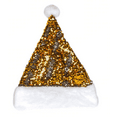 thumbnail image 1 of Christmas House Festive Reversible Sequin Santa Hats, 15 in.; Gold, 1 of 3