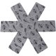 thumbnail image 1 of 12 protectores de sartenes y ollas, protectores de sartenes y utensilios de cocina, almohadilla protectora divisoria, separador de sartenes antideslizante, gris (tamaño pequeño/10,24 pulgada, 1 of 5
