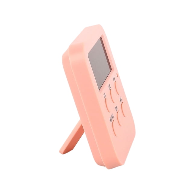 ZheElen Magnetic Digital Cooking Timer For Easy In Kitchen Can Be Adsorbed On Iron Products For Easy Viewing Bracket Style - Pink
