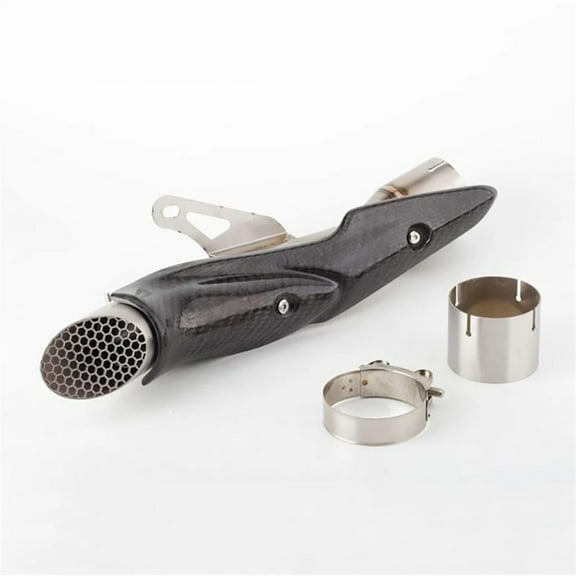 Motorcycle Exhaust With Carbon Fiber Cover Slip On Pipe Muffler Accessories For Kawasaki Z900 Exhaust 2017-2020
